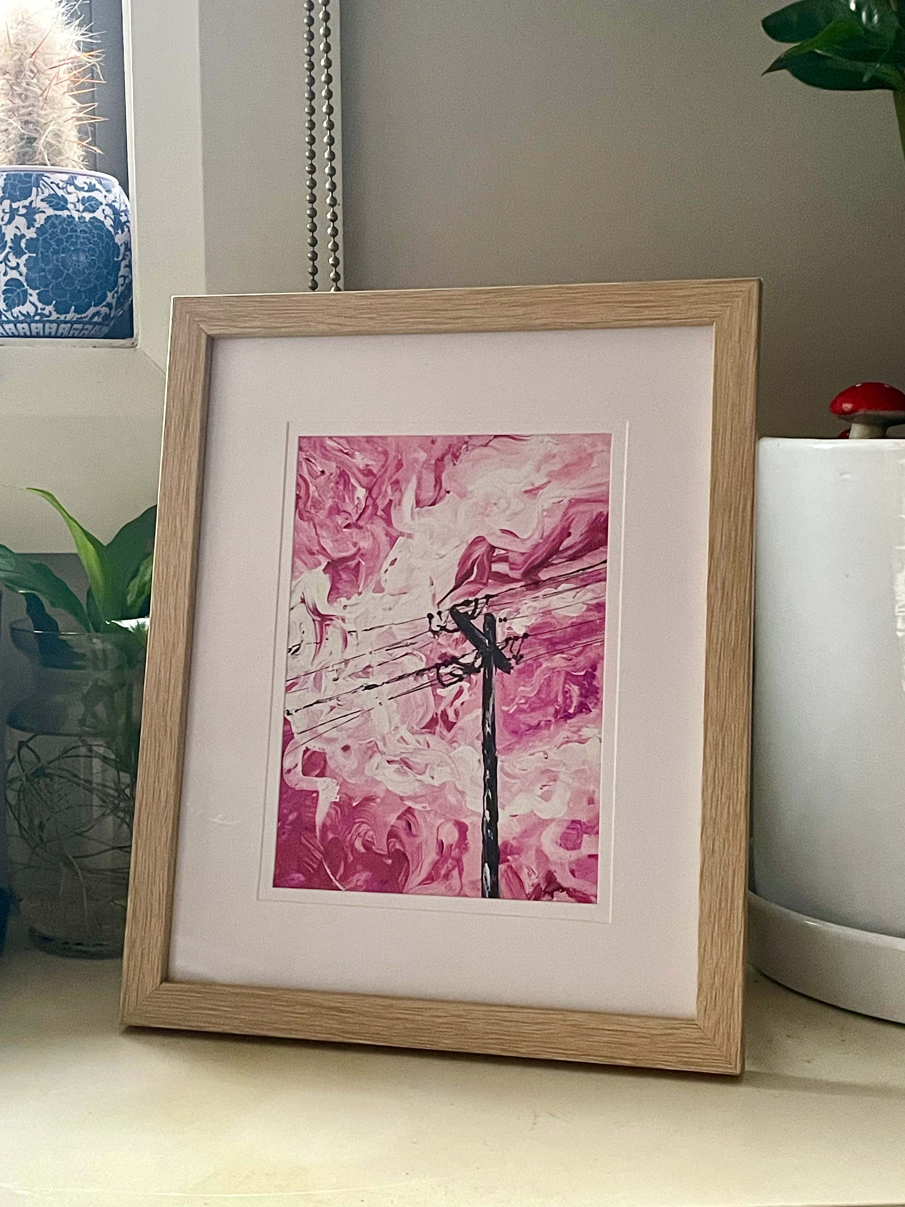 'Moment of magic in pink' - Print